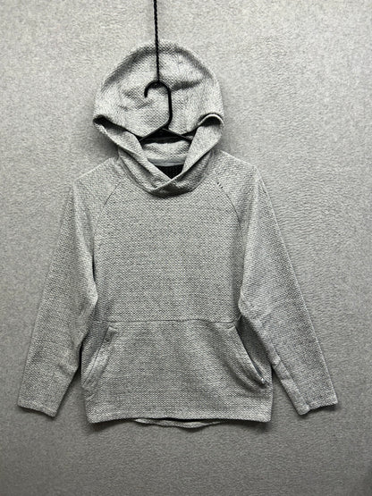 Lululemon At Ease Hoodie Size S Heathered Melody Light Grey / Black