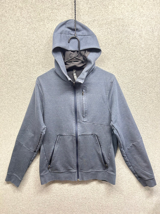Lululemon City Sweat Zip Hoodie Size M Heathered True Navy