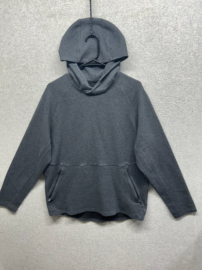 Lululemon At Ease Hoodie Size L Heathered Black / Black