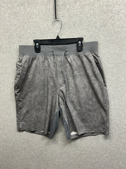 Lululemon T.H.E. Short 9" Linerless Size L Gravel Dust Asphalt Grey Multi