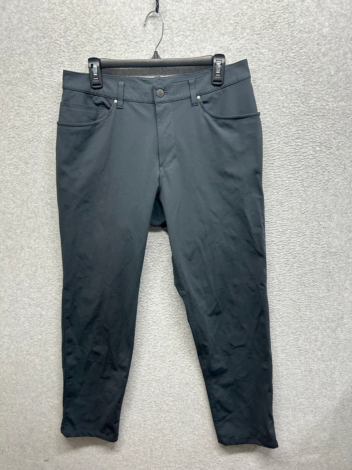 Lululemon ABC Classic-Fit 5 Pocket Pant 32"L Warpstreme Size 34 Obsidian