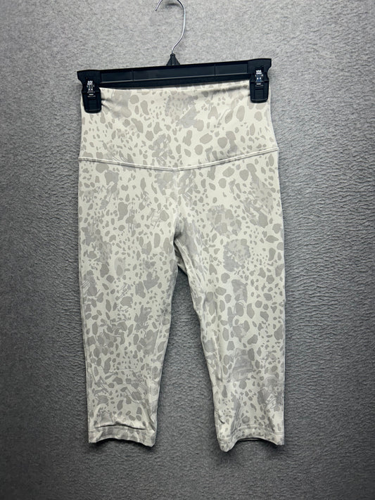 Lululemon Align High-Rise Crop 17" Size 6 Cheetah Camo Antique White Multi