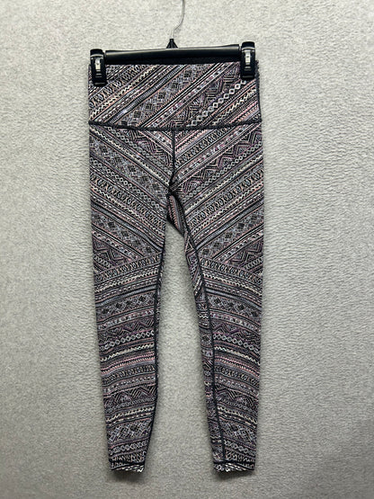 Lululemon Wunder Under High-Rise Tight Engineered Full-On Luxtreme 28" Size 6 Tribal Pace Wunder Under White Black