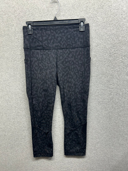 Lululemon Pace Rival High-Rise Crop 22" Size 6 Formation Camo Deep Coal Multi / Black
