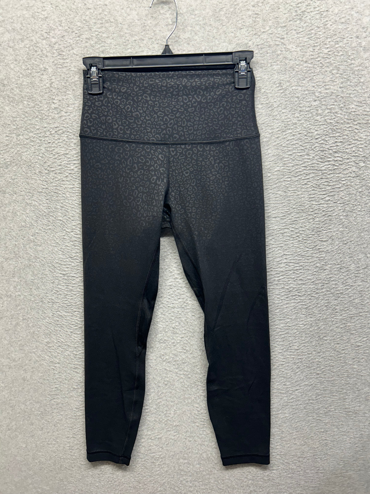 Lululemon Align High-Rise Pant 25" Size 6 Leopard Daisy Emboss Black