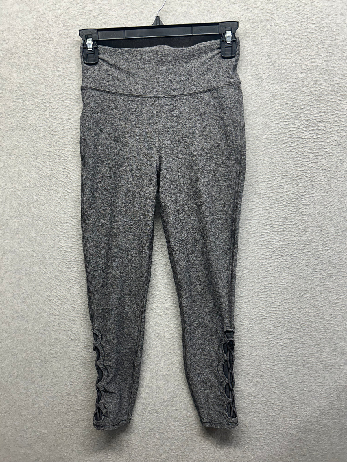 Lululemon Tied To It 7/8 Tight 25" Size 6 Heathered Black / Dark Carbon