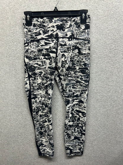 Lululemon Train Times 7/8 Pant (25" ) Size 6 Interlaced Starlight Black / Black