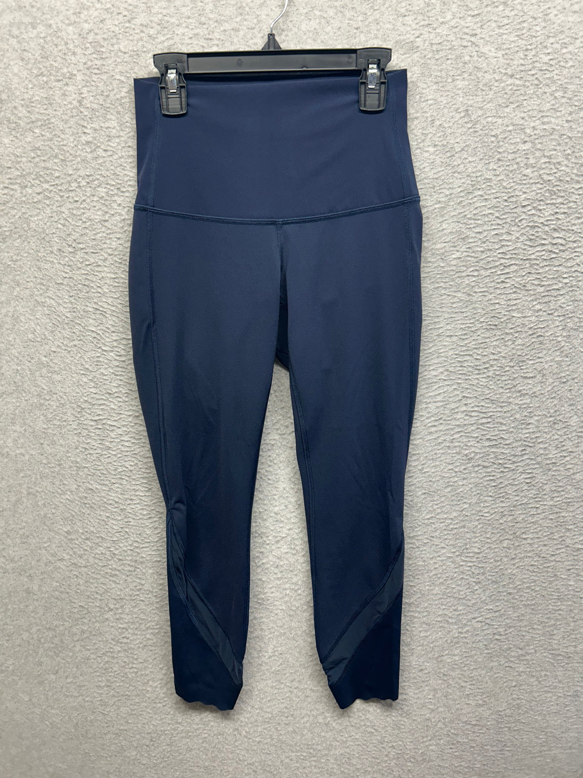 Lululemon Wunder Under Scalloped Hem High-Rise Crop 23" Luxtreme Size 4 True Navy