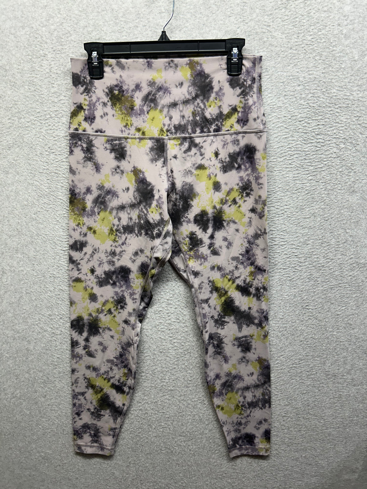Lululemon Align Super-High-Rise Pant 28" Size 12 Radial Tie Dye Mauve Grey Multi