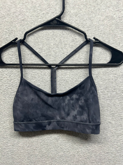 Lululemon Flow Y Bra Nulu Light Support, B/C Cup Size 4 Diamond Dye Pitch Grey Graphite Grey