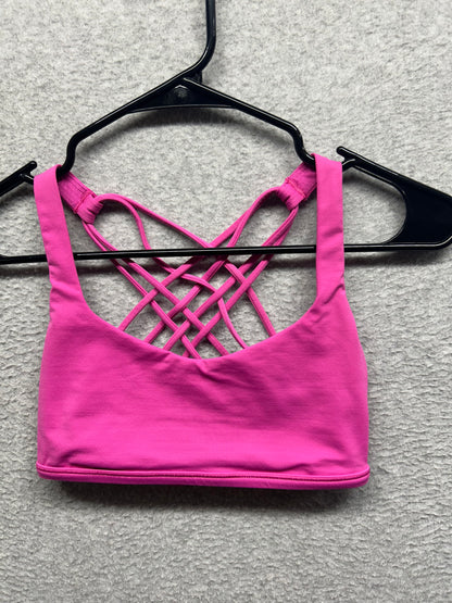 Lululemon Free To Be Bra (Wild) Size 4 Zing Pink Light