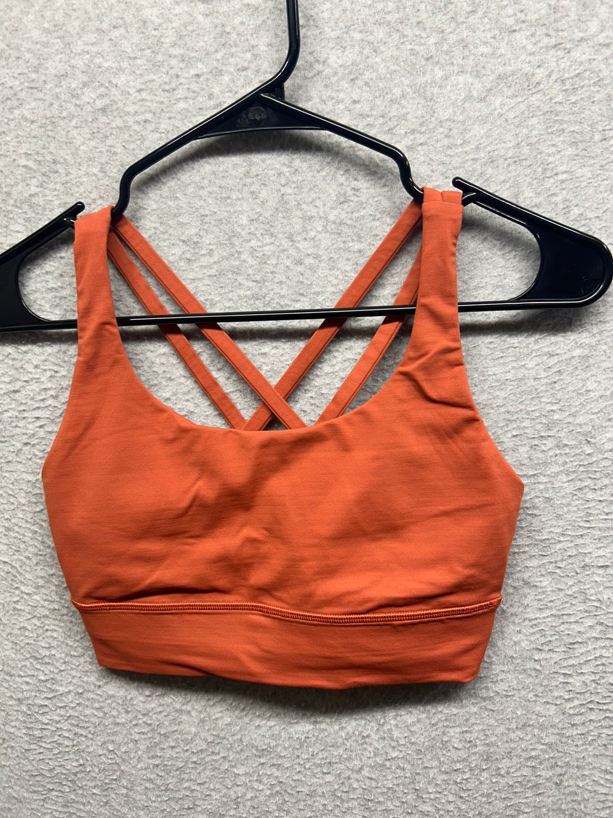 Lululemon Energy Longline Bra Medium Support, B–D Cups Size 6 Canyon Orange