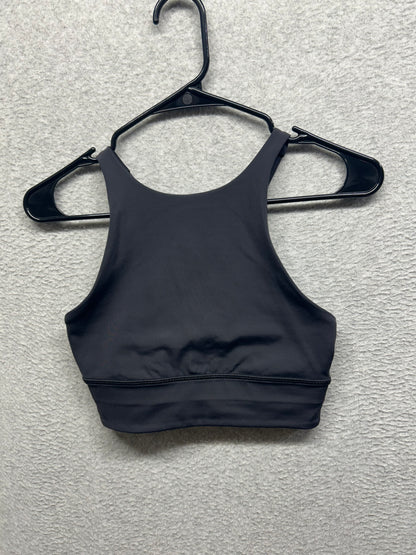 Lululemon Energy Bra High Neck Long Line Tough Size 6 Black