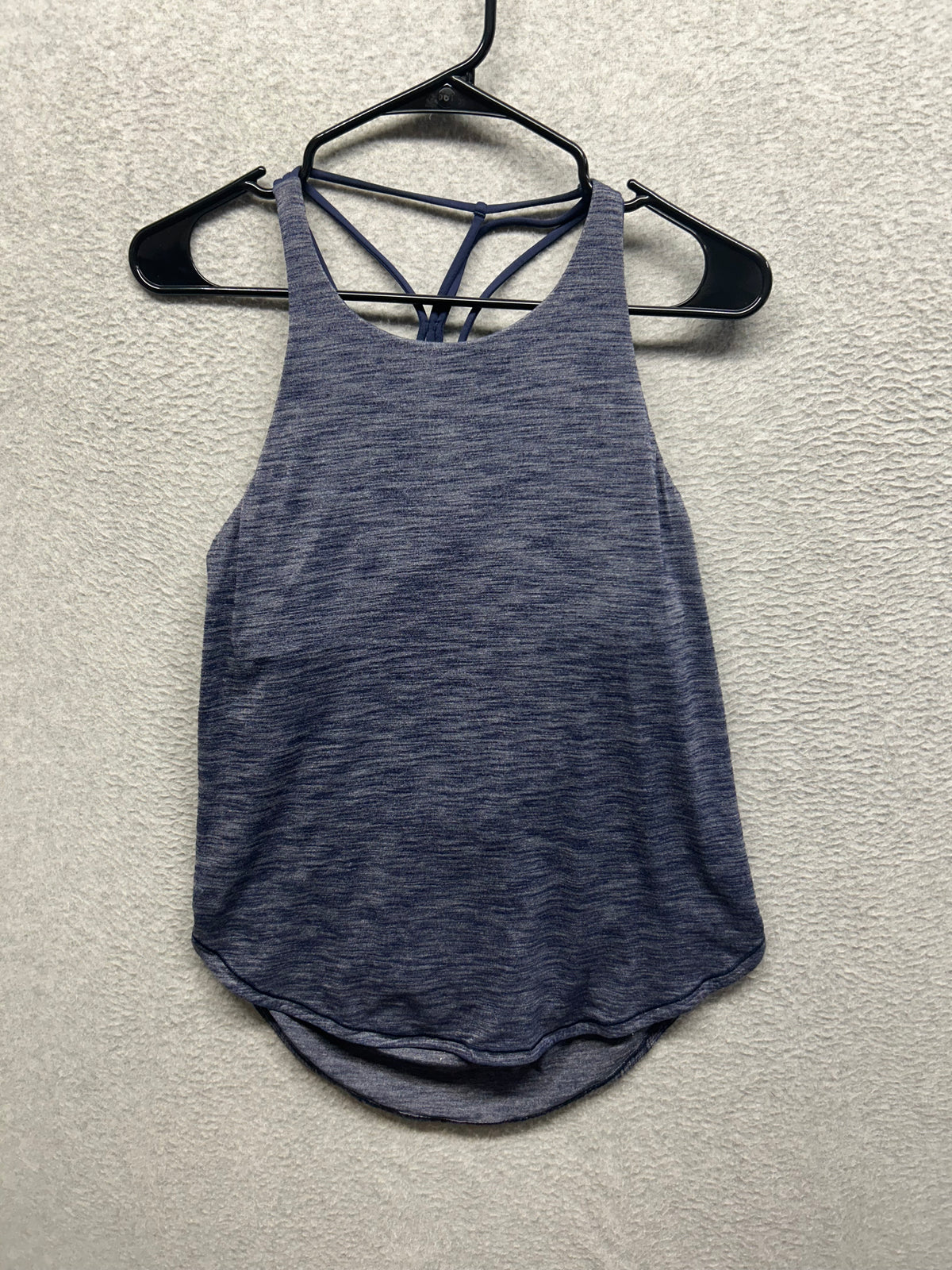 Lululemon Raise The Barre Tank Size 8 Heathered Deep Navy
