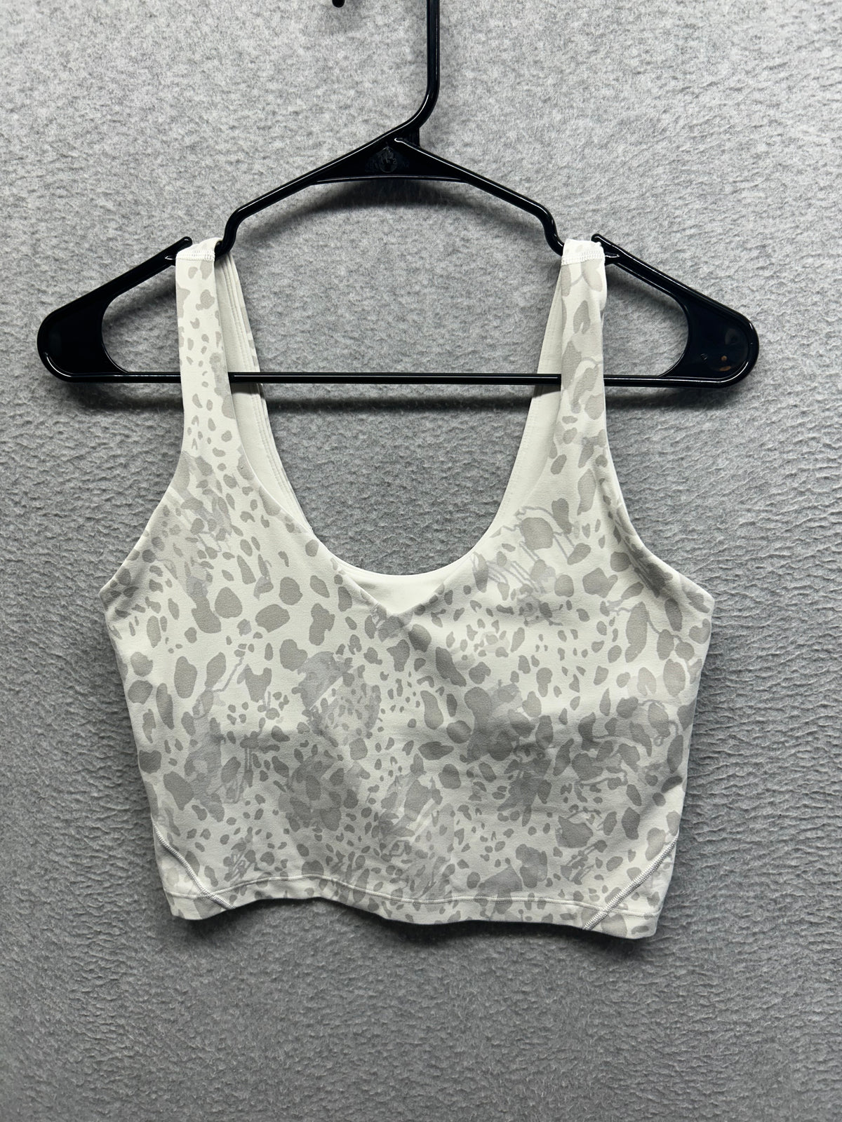 Lululemon Align Tank Top Size 8 Cheetah Camo Antique White Multi