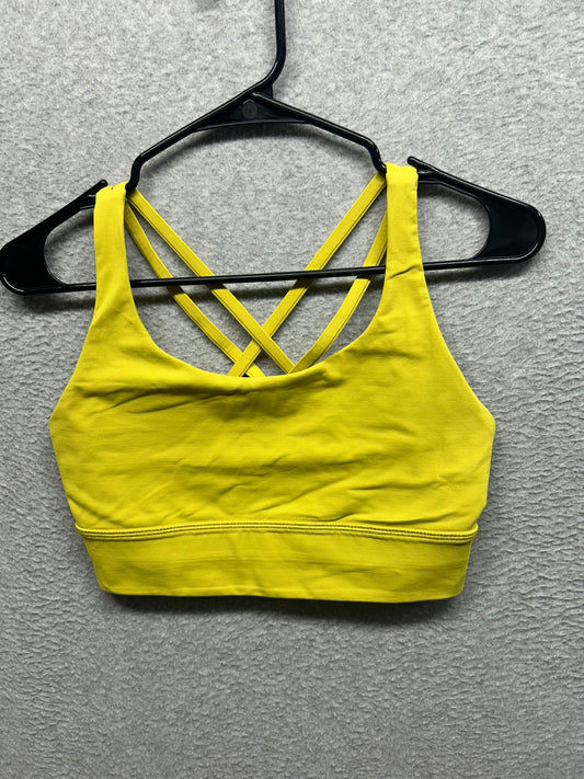Lululemon Energy Bra Long Line Medium Support, B/C Cup Size 8 Soleil
