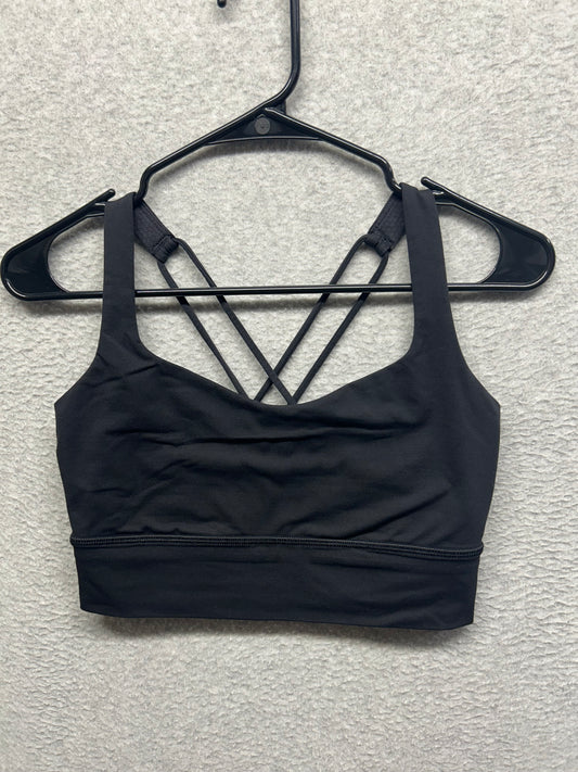 Lululemon Free To Be Bra Long Line Size 8 Black
