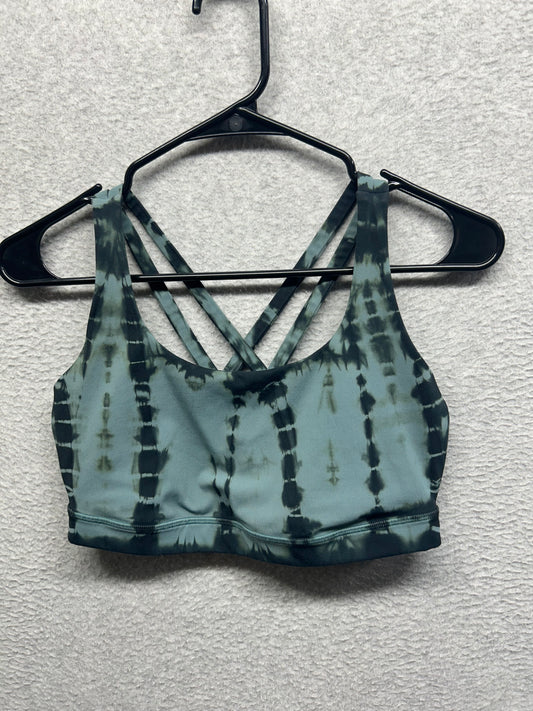 Lululemon Energy Bra Shibori Size 8 Vert Shibori Mystic Green Evergreen