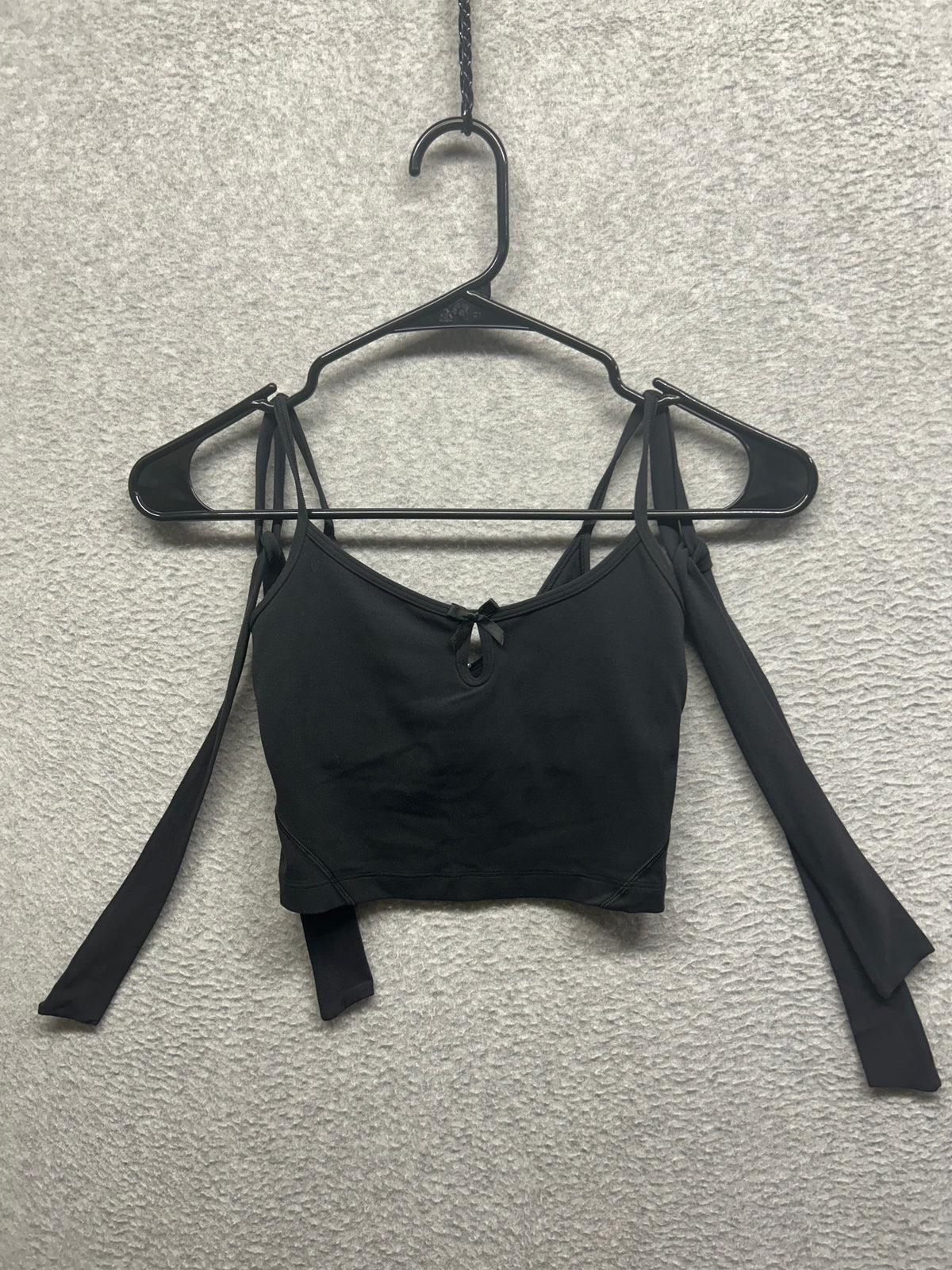 Lululemon Nulu Bow-Detail Tank Top Set of the Month: Balletcore Size XXXS Black