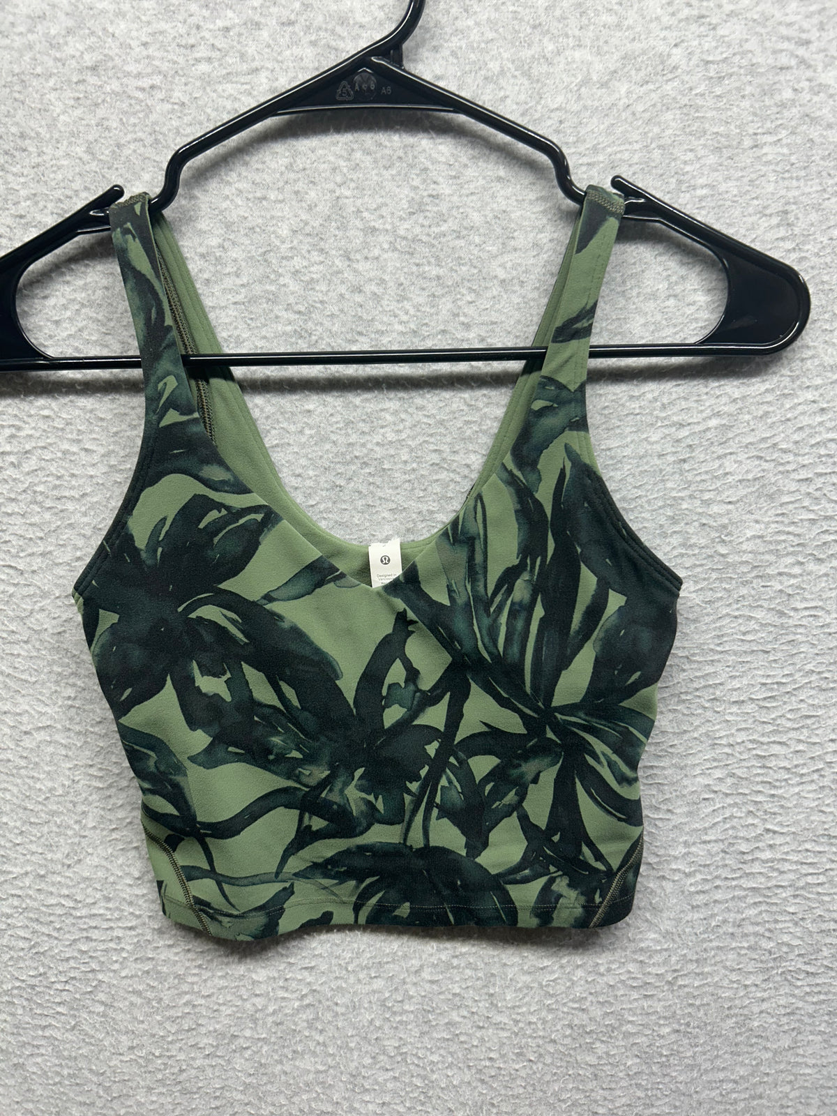 Lululemon Align Tank Top Size 2 Botanical Bloom Green Twill Multi