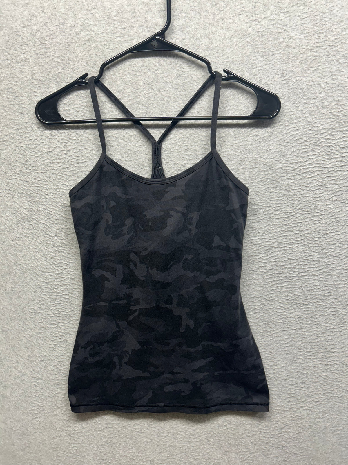 Lululemon Power Y Tank Luon Size 4 Incognito Camo Multi Grey