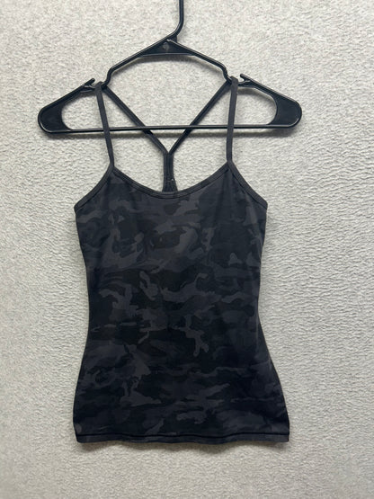 Lululemon Power Y Tank Luon Size 4 Incognito Camo Multi Grey