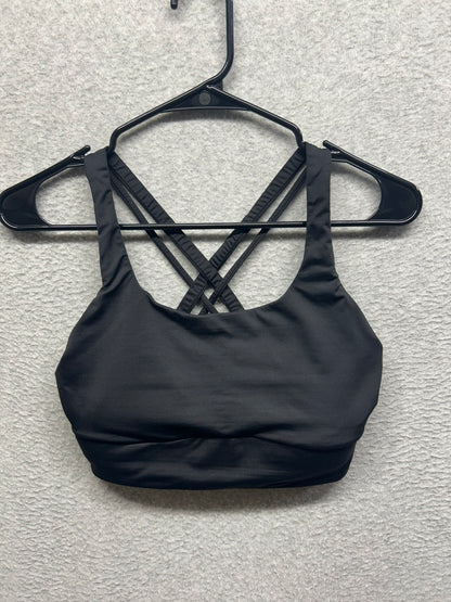 Lululemon Energy Longline Bra Medium Support, B-D Cups Evolve Size S Black