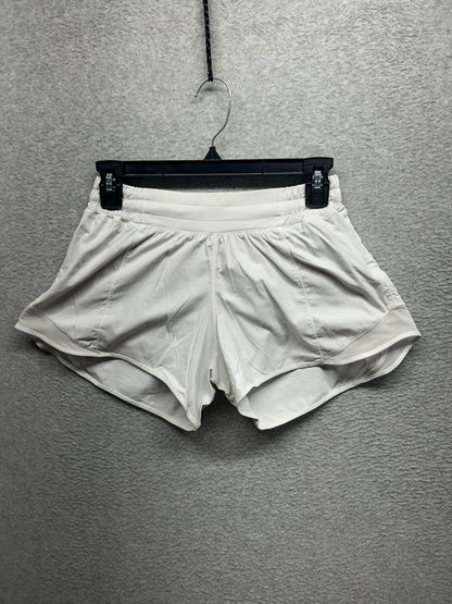 Lululemon Hotty Hot Short II Long 4" Size 6 White