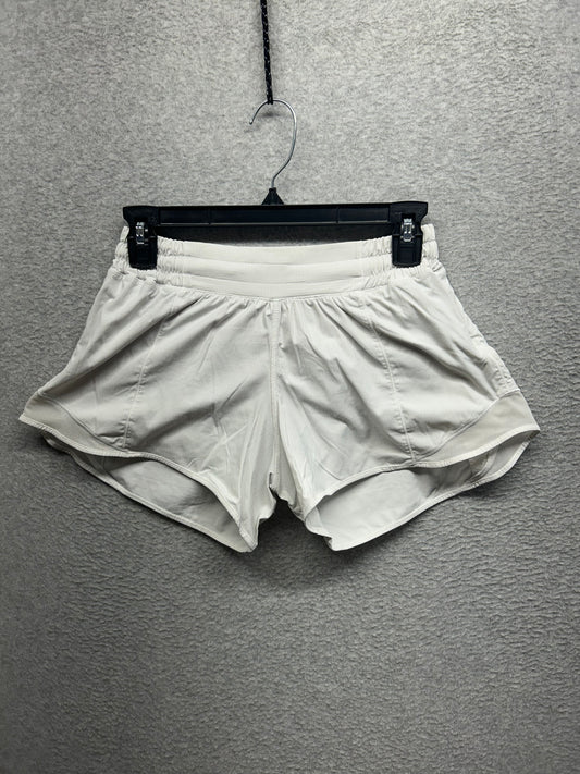 Lululemon Hotty Hot Short II Long 4" Size 6 White