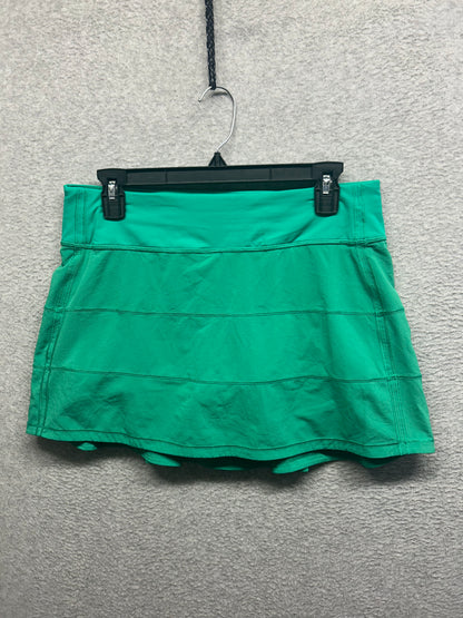 Lululemon Pace Rival Mid-Rise Skirt Long Size 8 Kelly Green