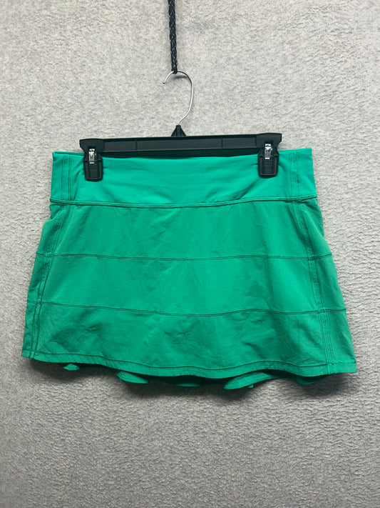 Lululemon Pace Rival Mid-Rise Skirt Long Size 8 Kelly Green