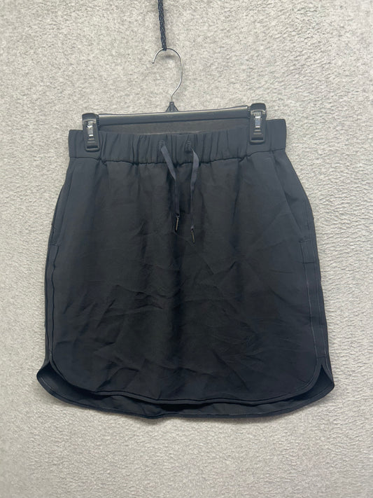Lululemon On The Fly Skirt Woven Size 8 Black