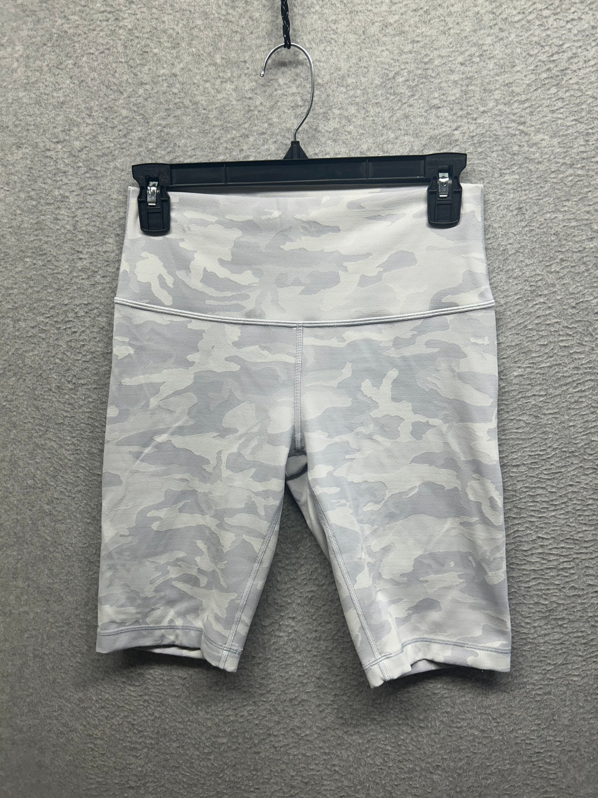 Lululemon Wunder Under Short 10" Ribbed Size 8 Incognito Camo Jacquard Alpine White Starlight