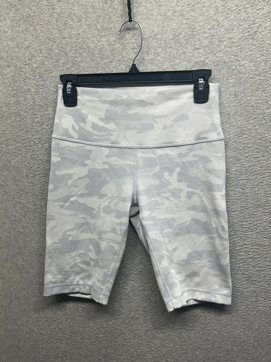 Lululemon Wunder Under Short 10" Ribbed Size 8 Incognito Camo Jacquard Alpine White Starlight