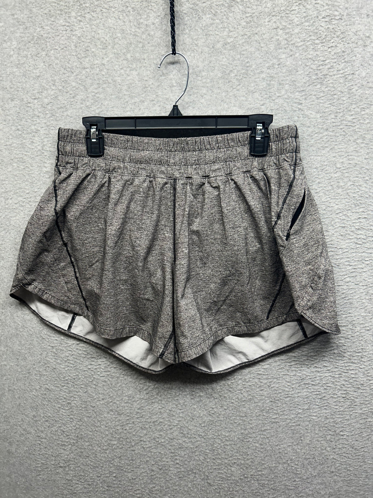 Lululemon Track That Short 5" Size 14 Heather Lux Multi Black