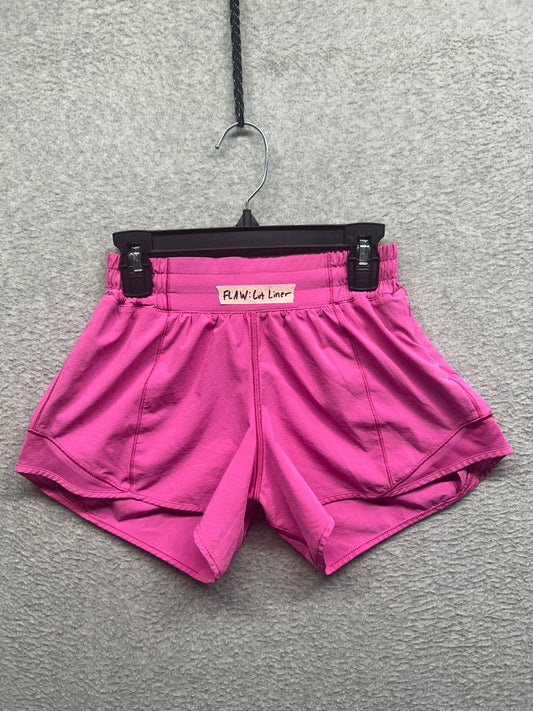 Lululemon Hotty Hot Low Rise Short 4" Size 2 Sonic Pink