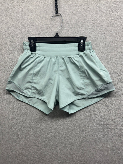 Lululemon Hotty Hot Short II Long 4" Size 4 Hazy Jade (First Release)