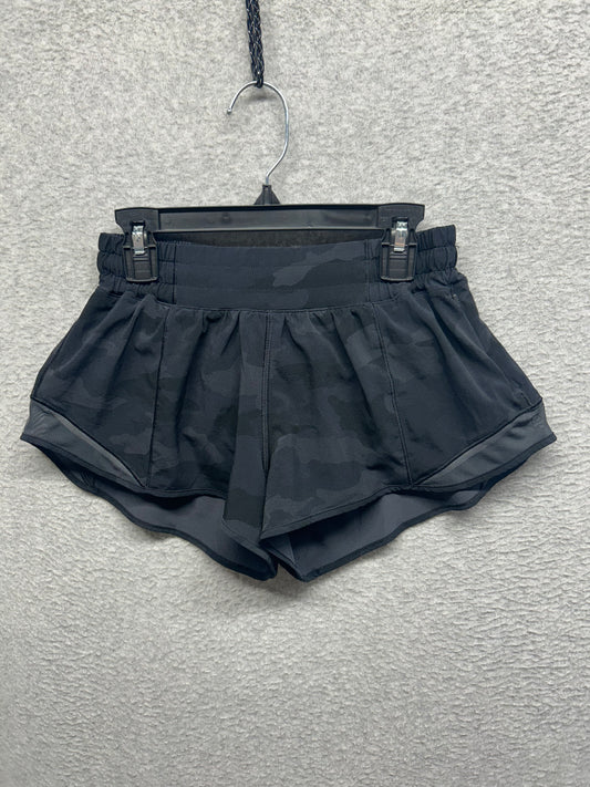 Lululemon Hotty Hot Short II 2.5" Size 4 Heritage 365 Camo Deep Coal Multi / Black