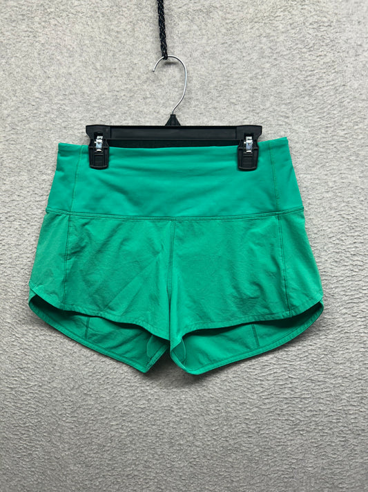 Lululemon Speed Up High-Rise Lined Short 2.5" Size 4 Kelly Green