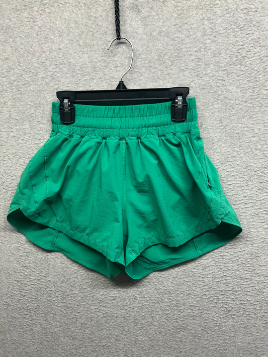 Lululemon Track That High-Rise Lined Short 3" Size 4 Kelly Green