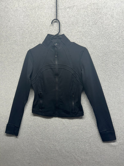 Lululemon Define Cropped Jacket Nulu Size 8 Black (Second Release)