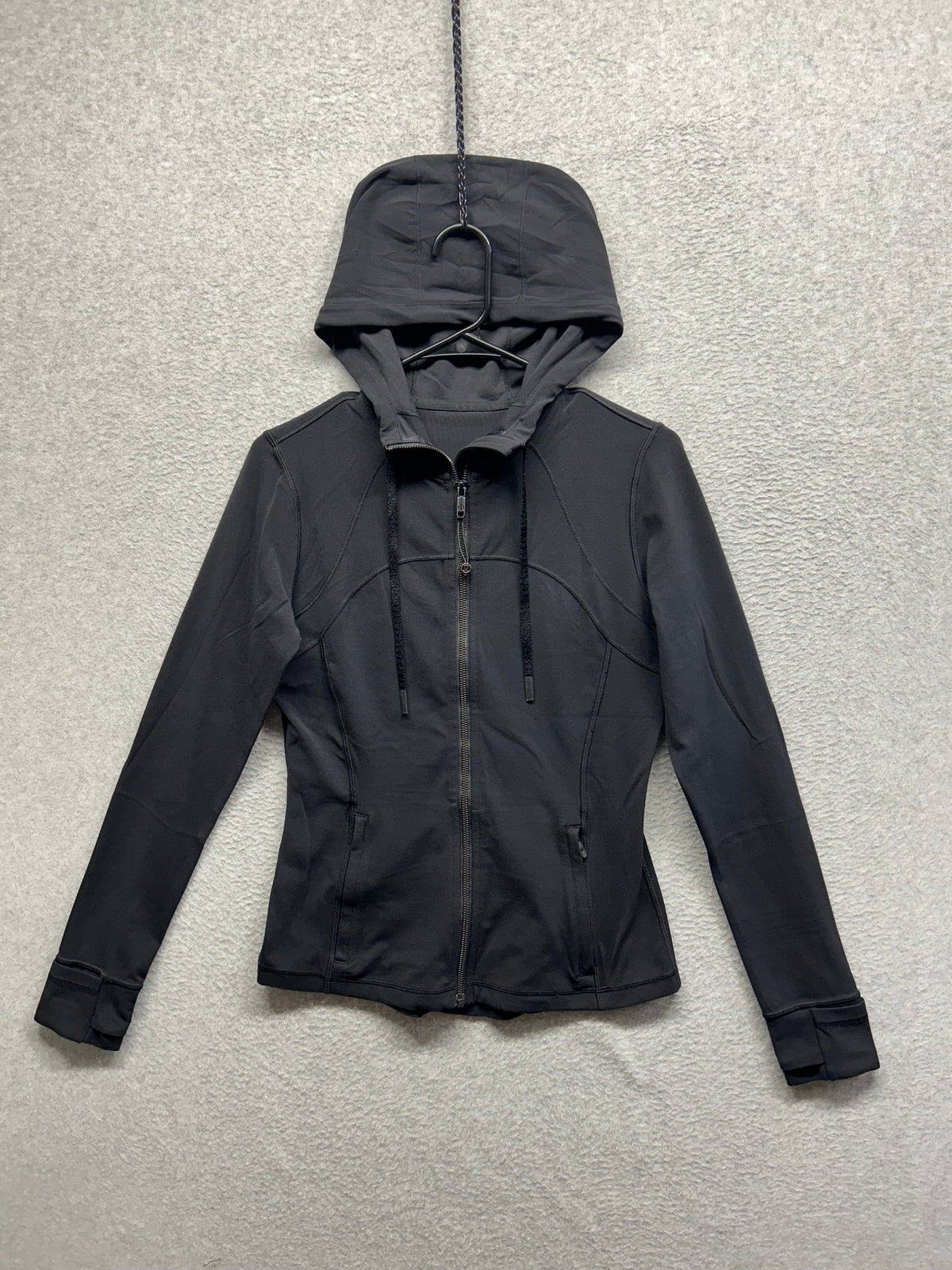 Lululemon Hooded Define Jacket Nulu Size 10 Black (Second Release)