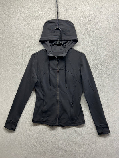 Lululemon Hooded Define Jacket Nulu Size 10 Black (Second Release)