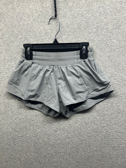 Lululemon Hotty Hot Low-Rise Lined Short 2.5" Size 4 Rhino Grey