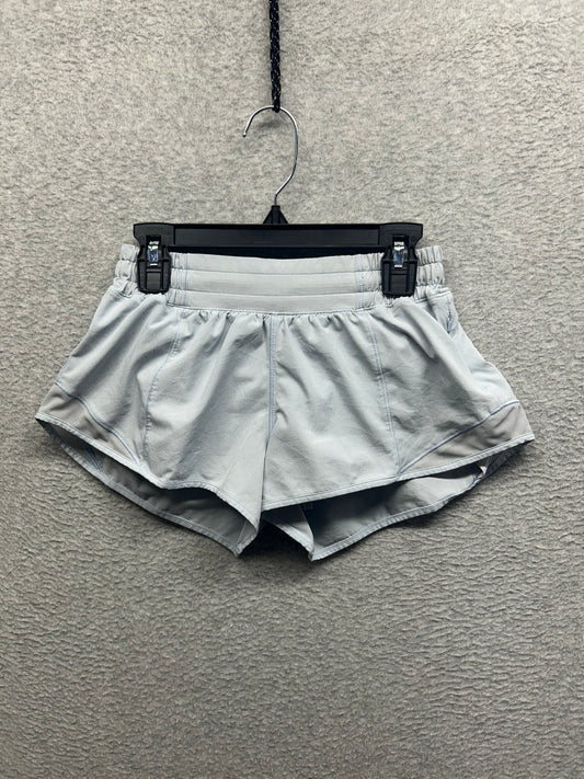 Lululemon Hotty Hot Short II 2.5" Size 4 Blue Linen