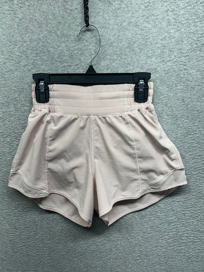 Lululemon Hotty Hot High-Rise Lined Short 4" Size 0 Meadowsweet Pink