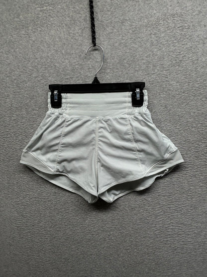 Lululemon Hotty Hot Short High-Rise 2.5" Size 0 White