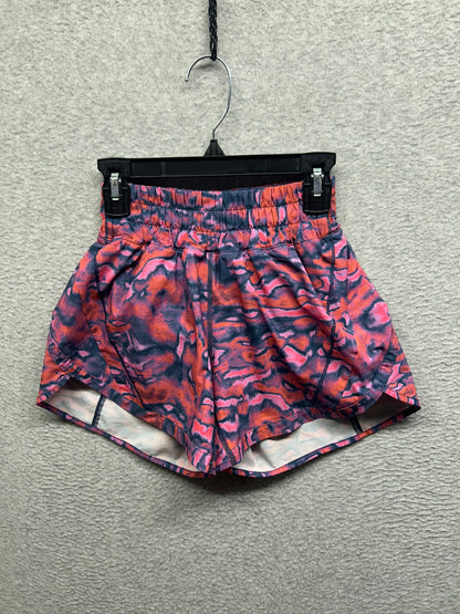Lululemon Track That Mid-Rise Lined Short 5" Size 0 Chroma Clash Multi