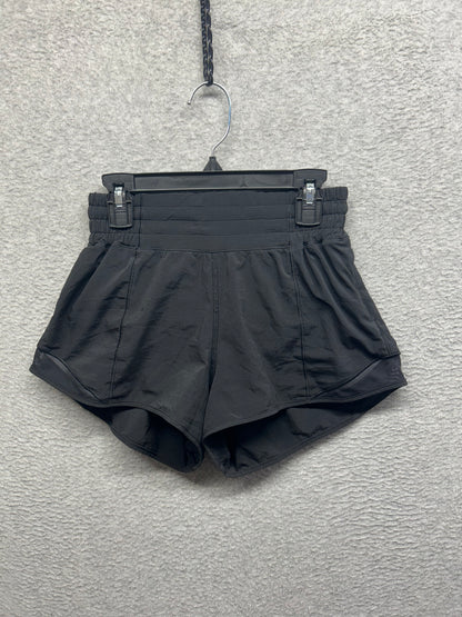 Lululemon Hotty Hot Short High-Rise 2.5" Size 2 Black (Second Release)