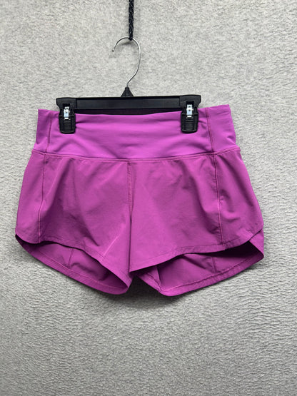 Lululemon Speed Up Mid-Rise Lined Short 4" Size 4 Magenta Purple